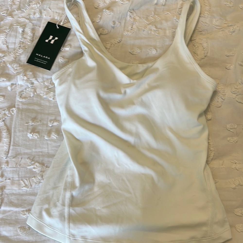 White tank top from Halara
